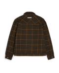 Unisex Wool Jacket Hunter Brown Checks