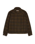 Amundsen Unisex Wool Jacket Hunter Brown Checks