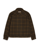 Amundsen Unisex Wool Jacket Hunter Brown Checks