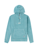 Comfy Cord Hood Sweater Aqua