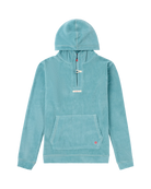 Comfy Cord Hood Sweater Aqua