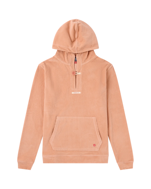 Comfy Cord Hood Sweater Apricot