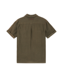 Traveler's Linen Short Sleeved Shirt Olive