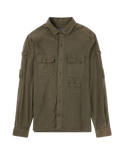 Traveller's Linen Shirt Olive