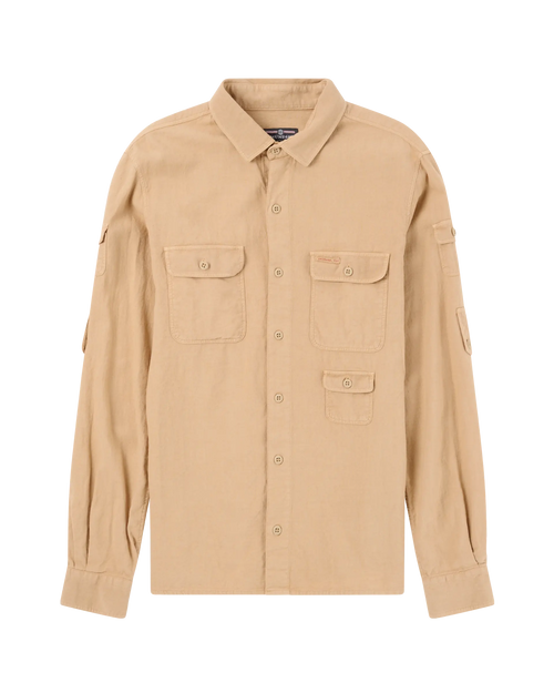 Traveller's Linen Shirt Khaki