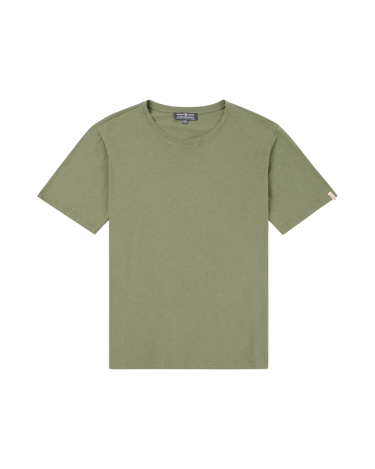 Linen Tee Olive Ash