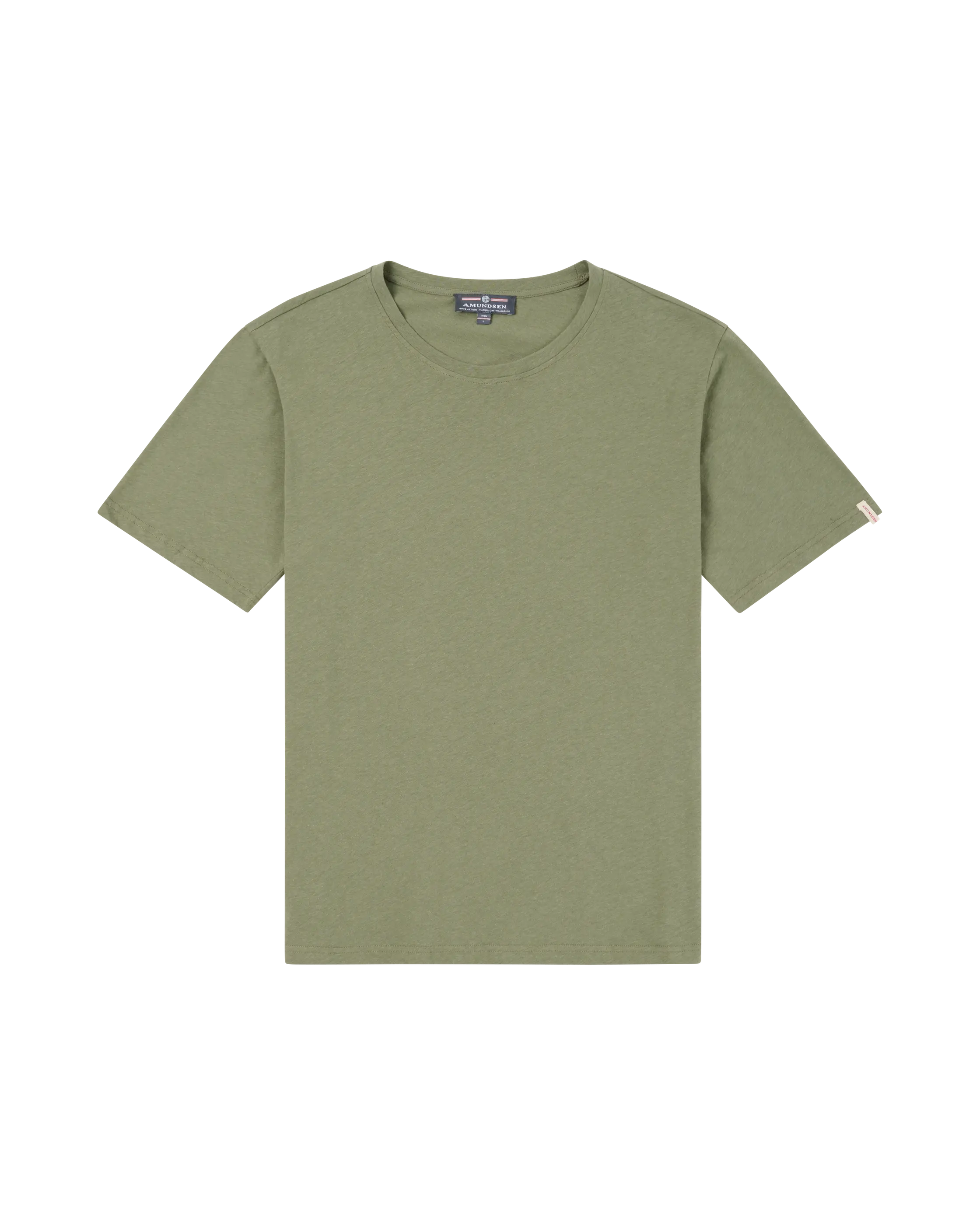 Linen Tee Olive Ash