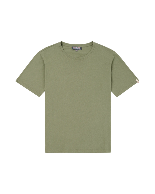 Linen Tee Olive Ash