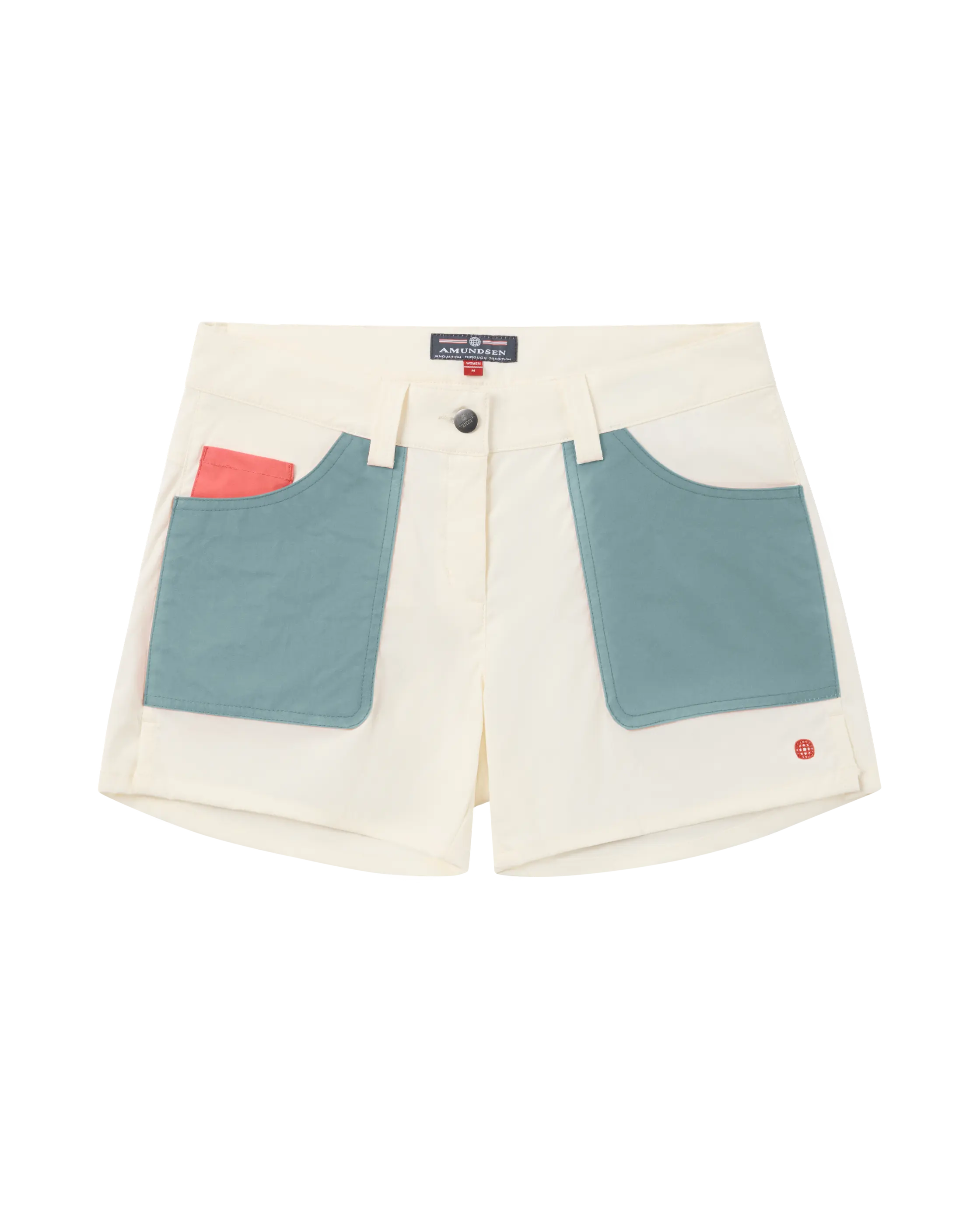 5incher Field Shorts Womens Offwhite Stormy Blue