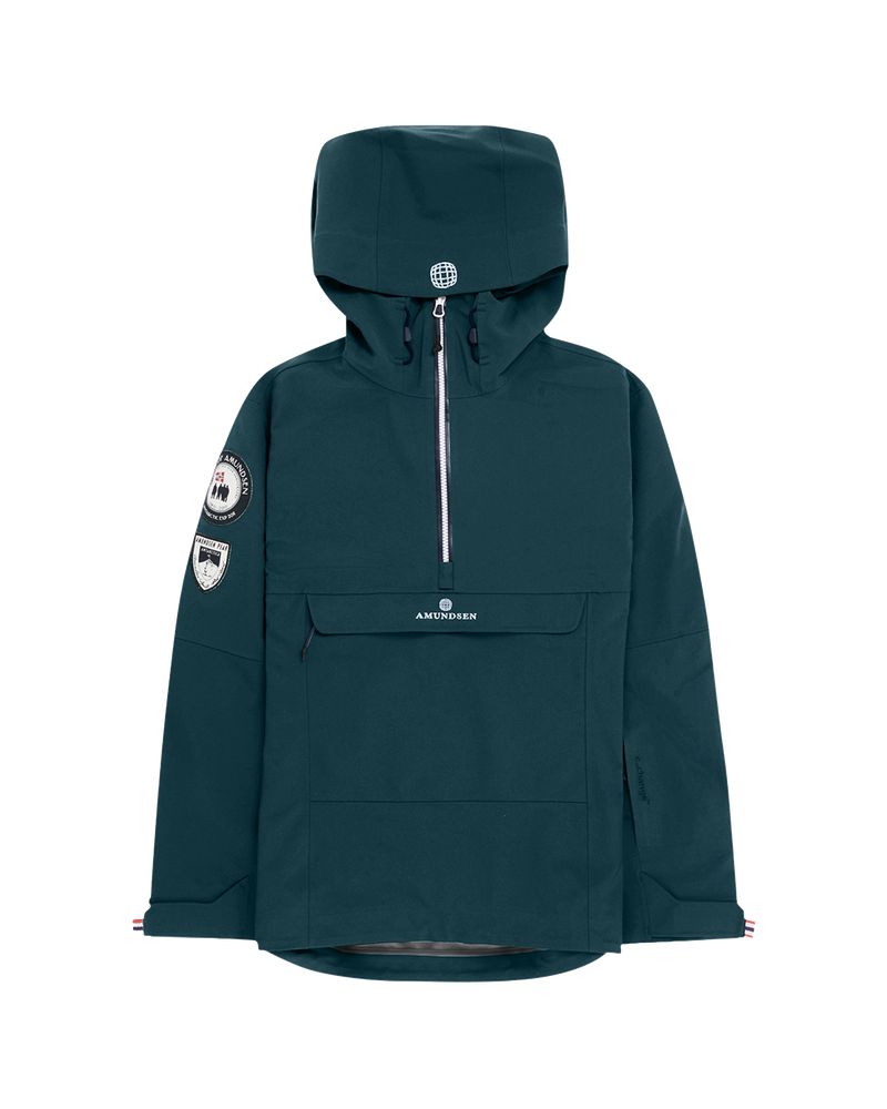 PEAK WOOL SHELL ANORAK MENS