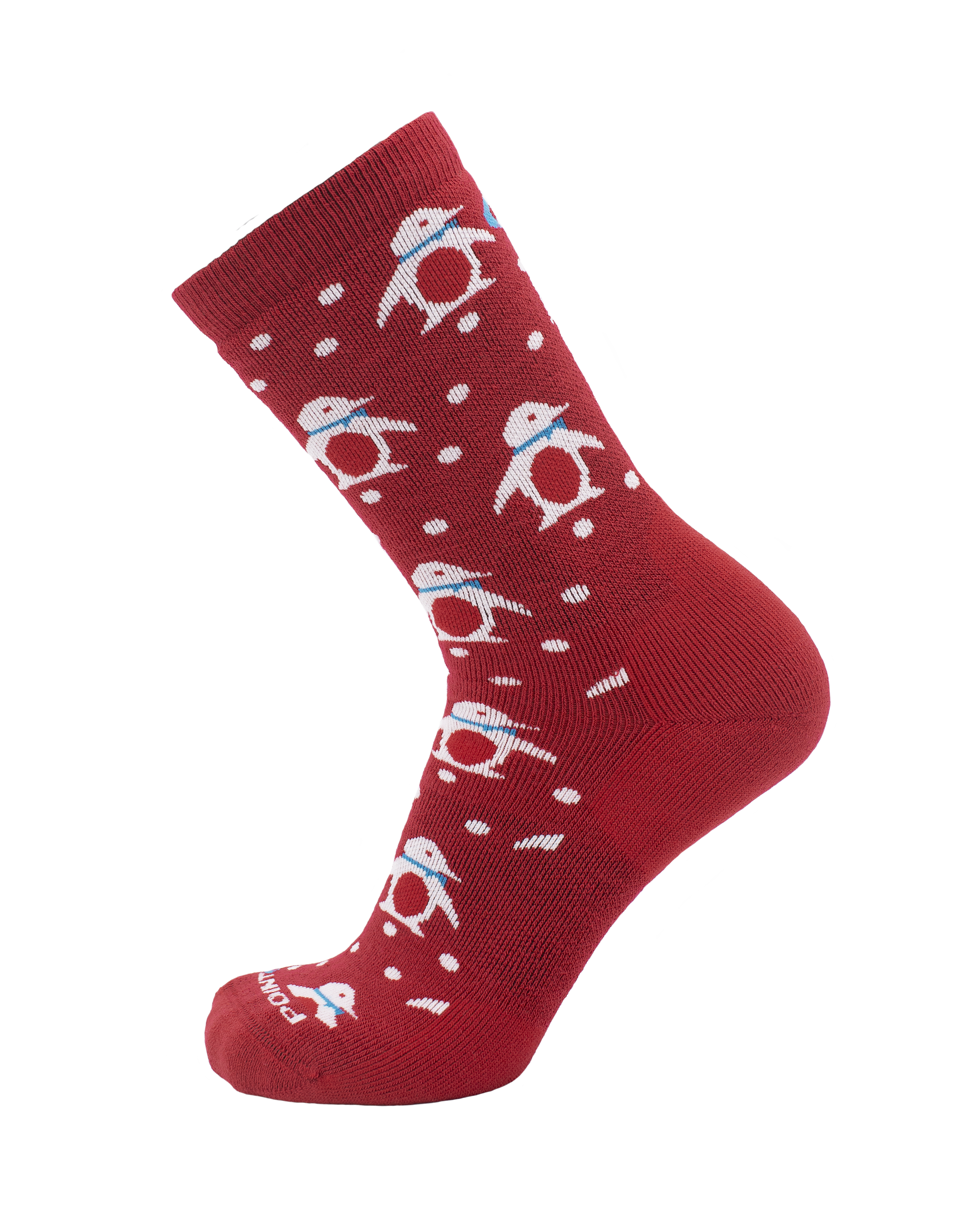 Penguins Socks Crimson Crew - Medium Cushion