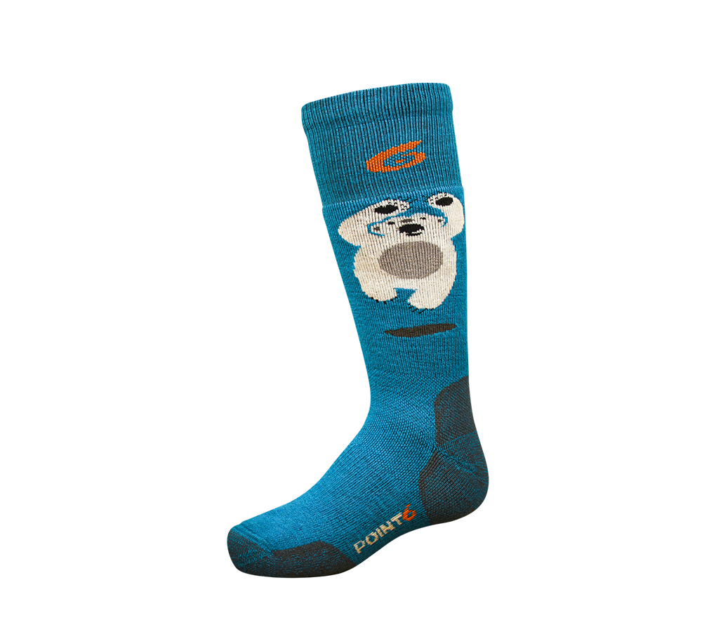 Polar Bear Socks Turquoise Kids - Small OTC