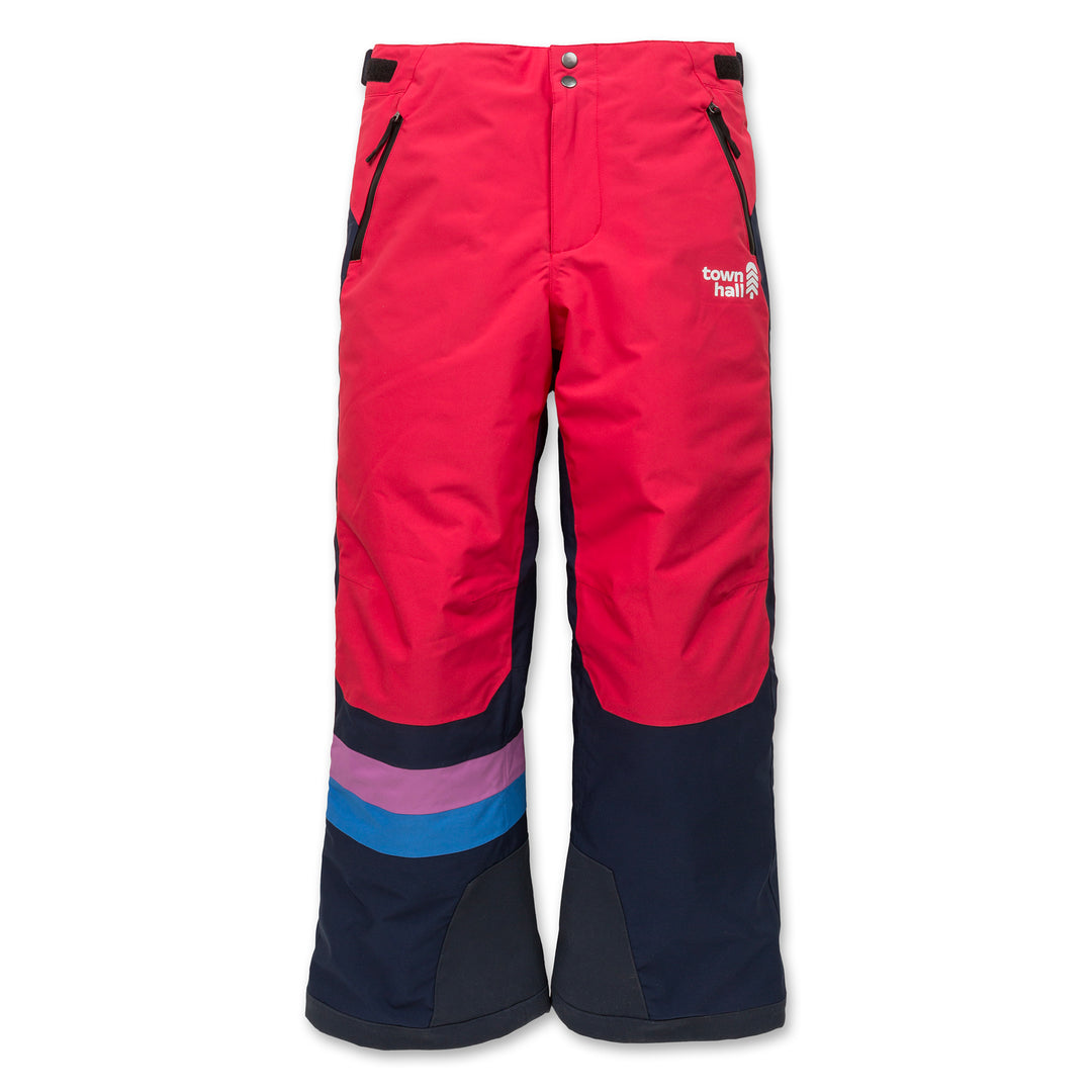 Town Hall Winter Pants Rose Red Black Iris