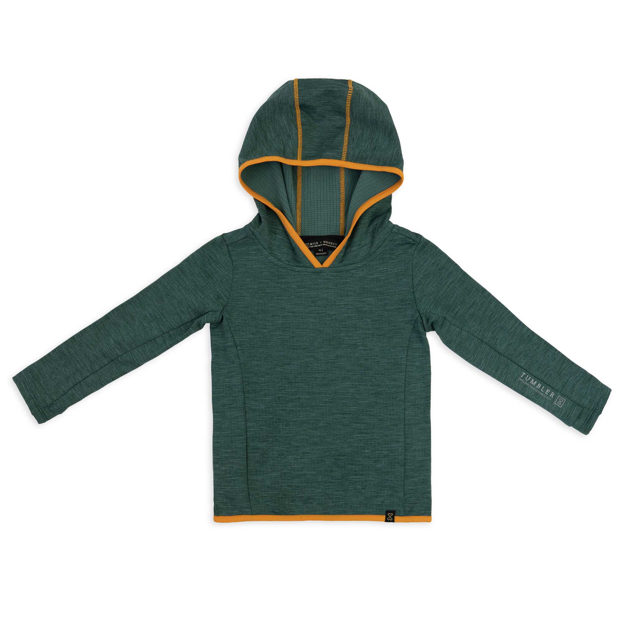 Tumbler Toddler Mid Weight Grid Fleece Hoodie Mountain and Company
