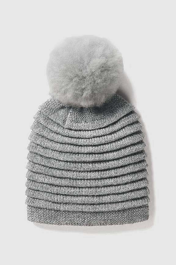 Aspen Alpaca Beanie Fine Pleated Bands