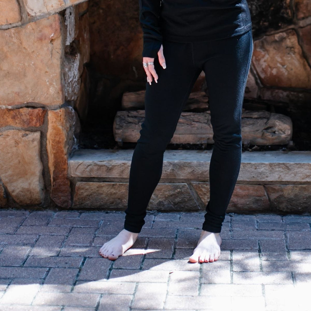 Merino Leggings Black Relaxed
