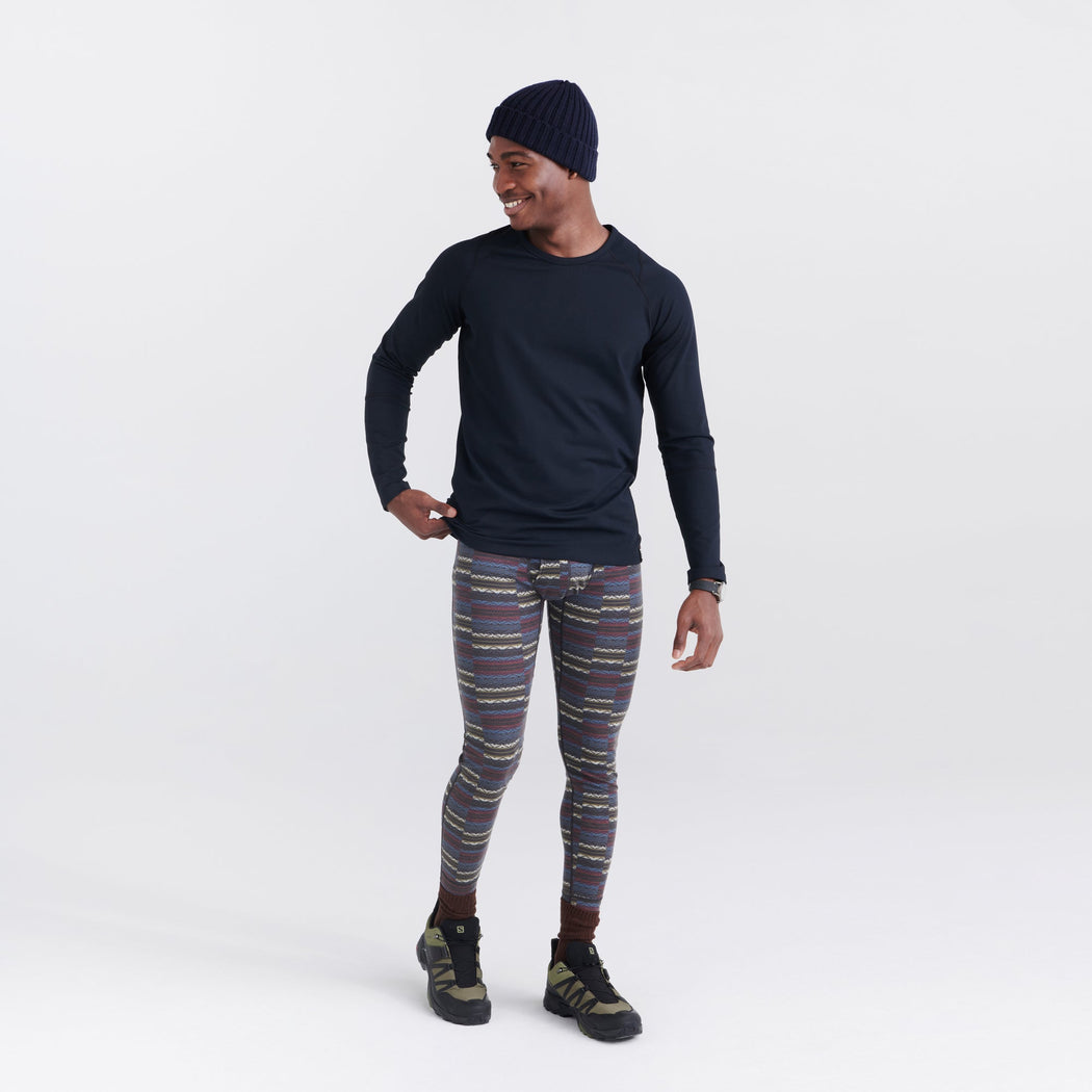 Roast Mid-Weight Long Underwear Stepped Stripe- Multi Slim Fit